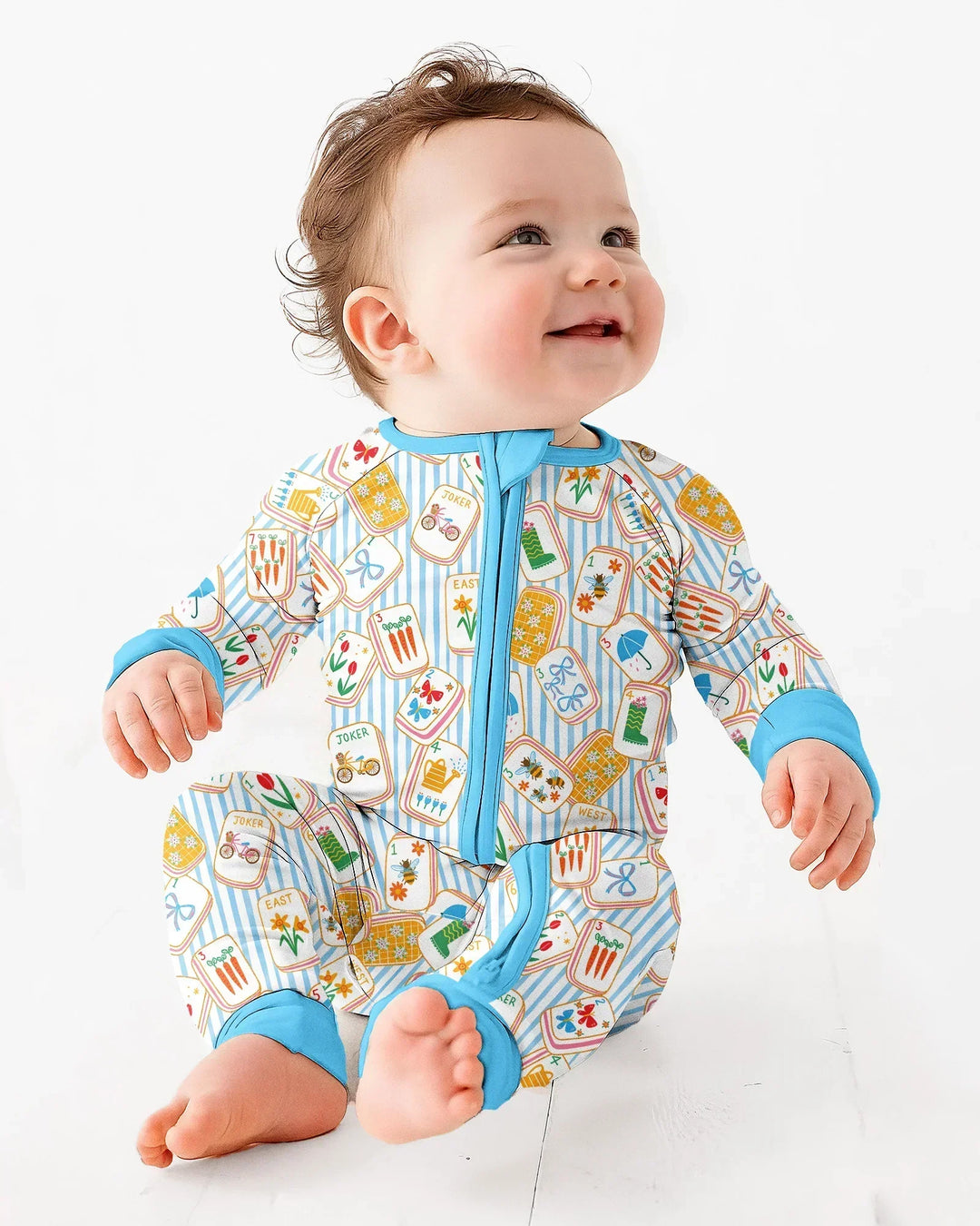 Gerippte Babykleidung mit individuellem Foto - Weich &amp; Skizzenhaft