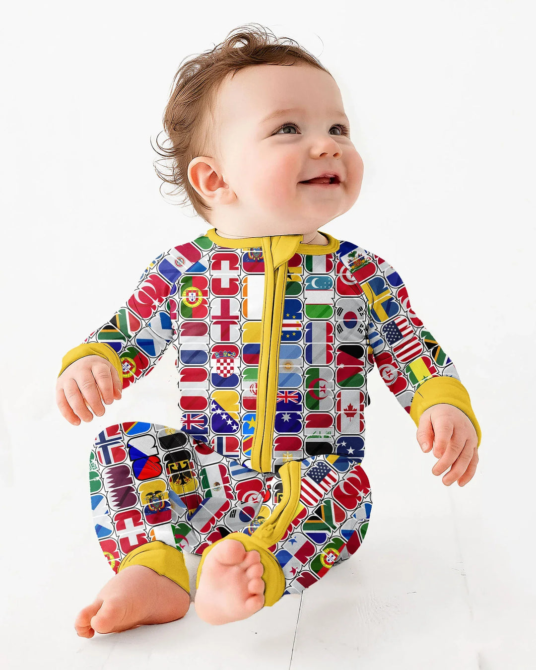 Gerippte Babykleidung mit individuellem Foto - Weich &amp; Skizzenhaft