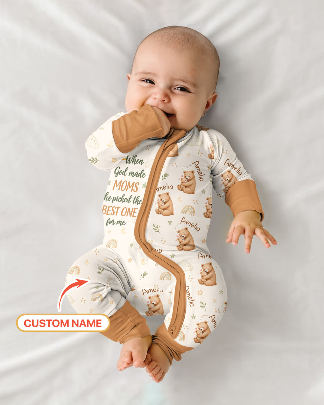 When God Made Moms Bamboo Convertible Zippy