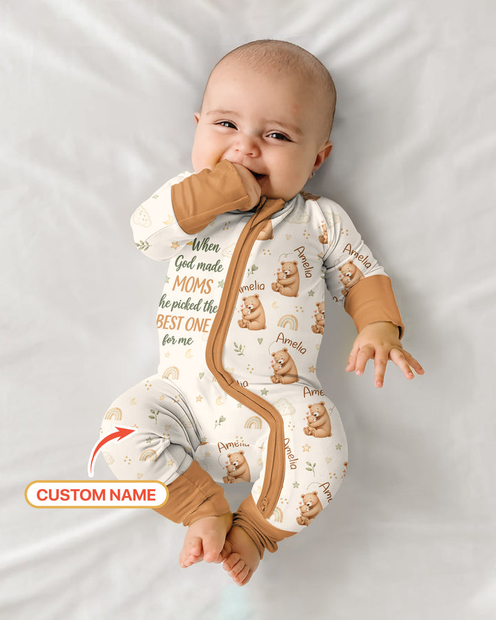 When God Made Moms Bamboo Convertible Zippy