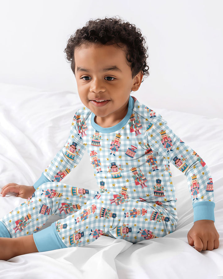 Whimsical Nutcracker Bamboo Two Piece Long Sleeve Pajama Set