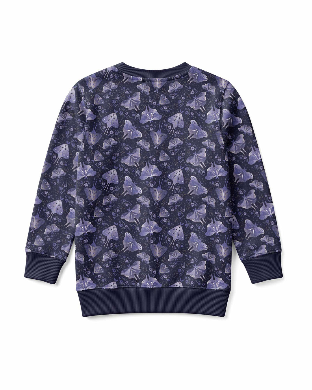Very Peri Moths Bamboo Crewneck Sweatshirt