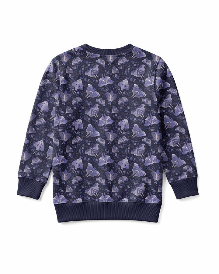 Very Peri Moths Bamboo Crewneck Sweatshirt