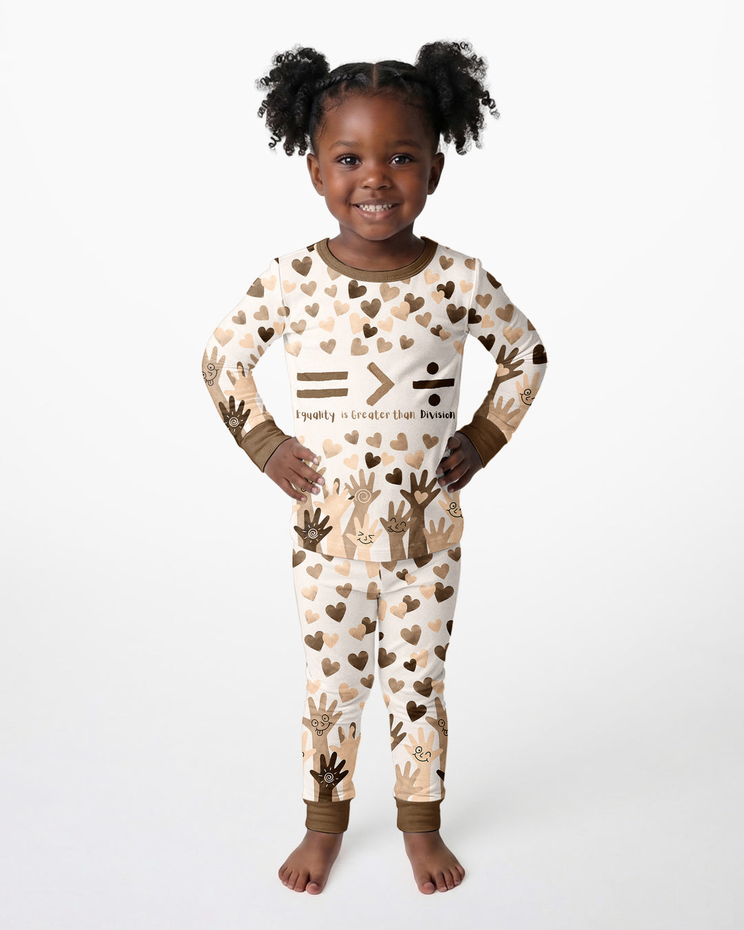 Equality Is Better Than Division Bamboo Two Piece Long Sleeve Pajama Set