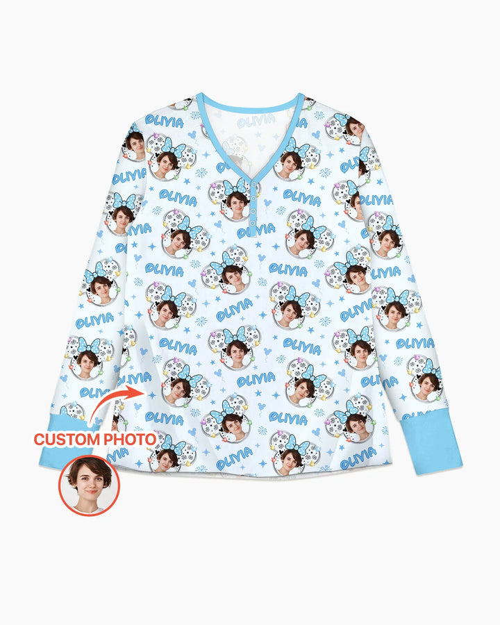 Template Damen Pyjama-Set aus personalisiertem Bambus