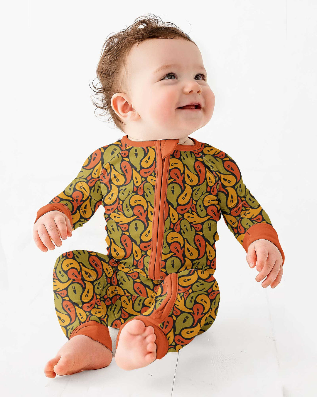 Retro Haunts & Happy Boos Bamboo Convertible Zippy