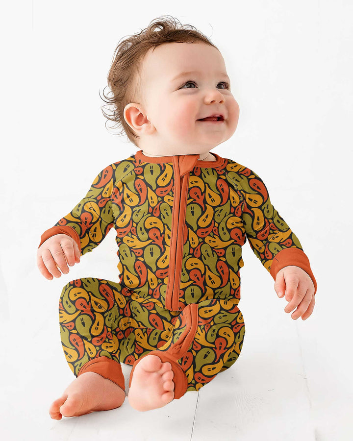 Retro Haunts & Happy Boos Bamboo Convertible Zippy