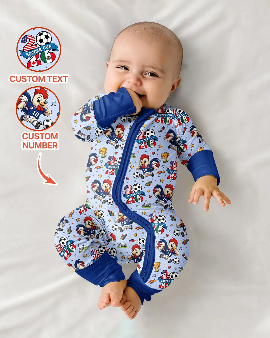 Gerippte Babykleidung mit individuellem Foto - Weich &amp; Skizzenhaft