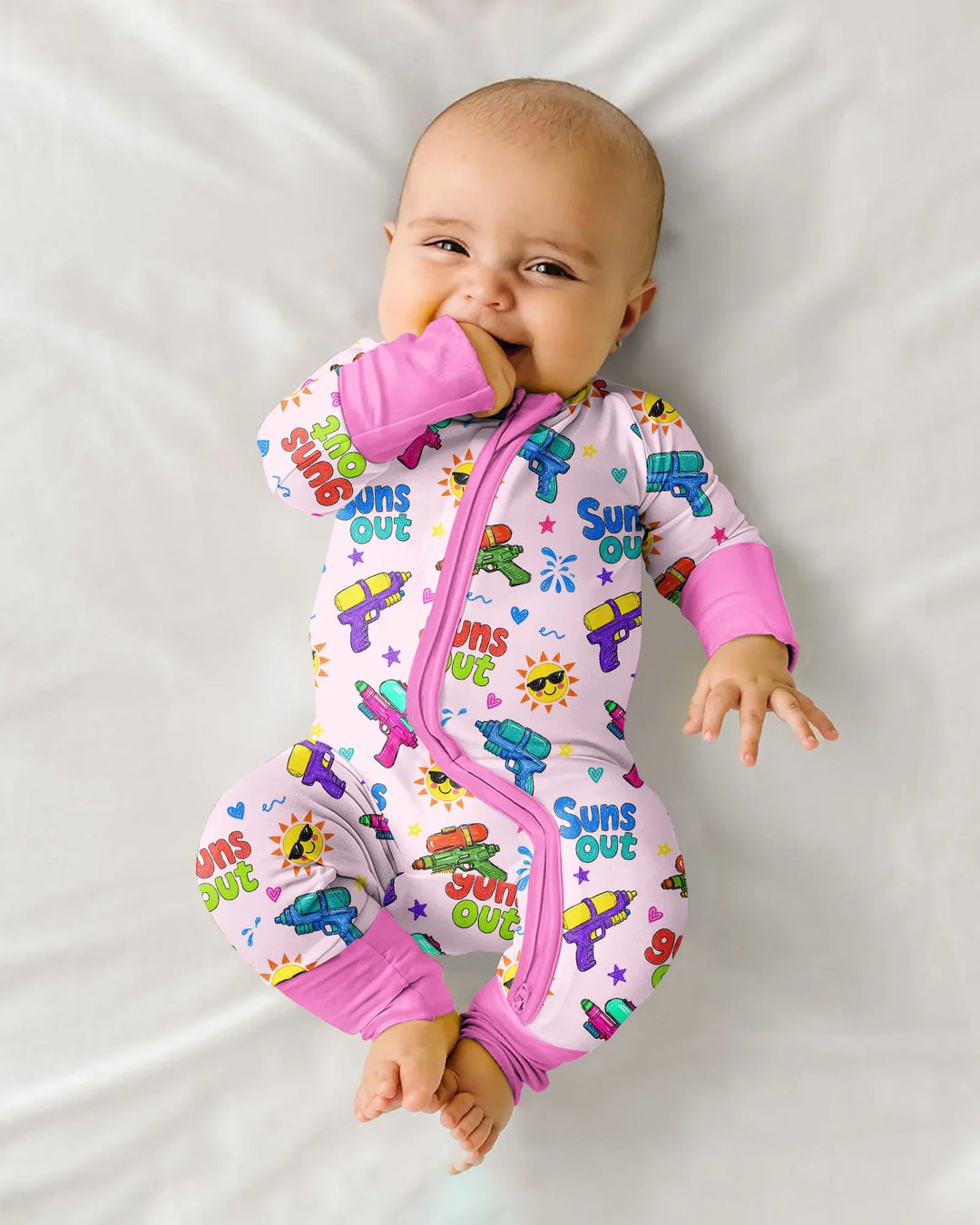 Gerippte Babykleidung mit individuellem Foto - Weich &amp; Skizzenhaft