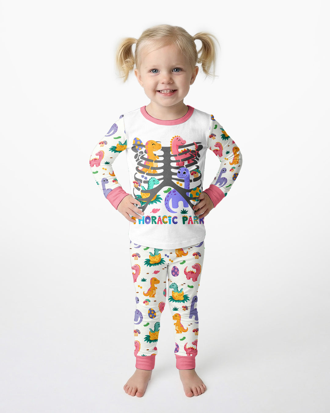 Thoracic Park Bamboo Two Piece Long Sleeve Pajama Set