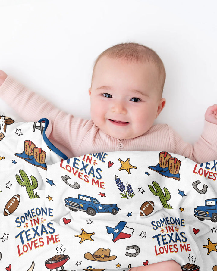 Someone in Texas Loves Me Bamboo Blanket