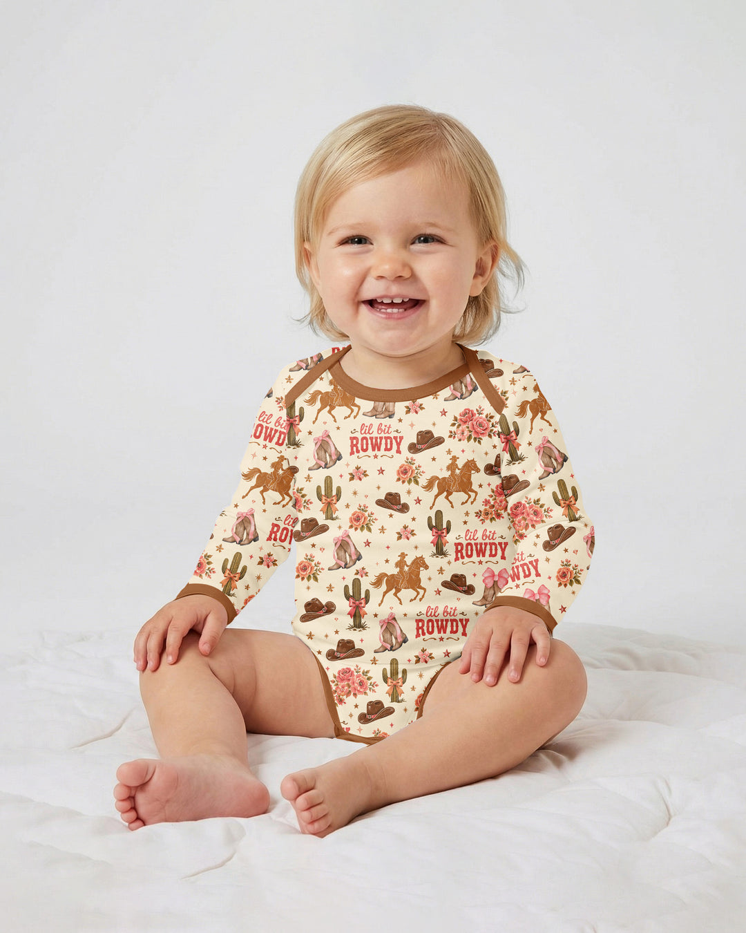 Gerippte Babykleidung mit individuellem Foto - Weich &amp; Skizzenhaft