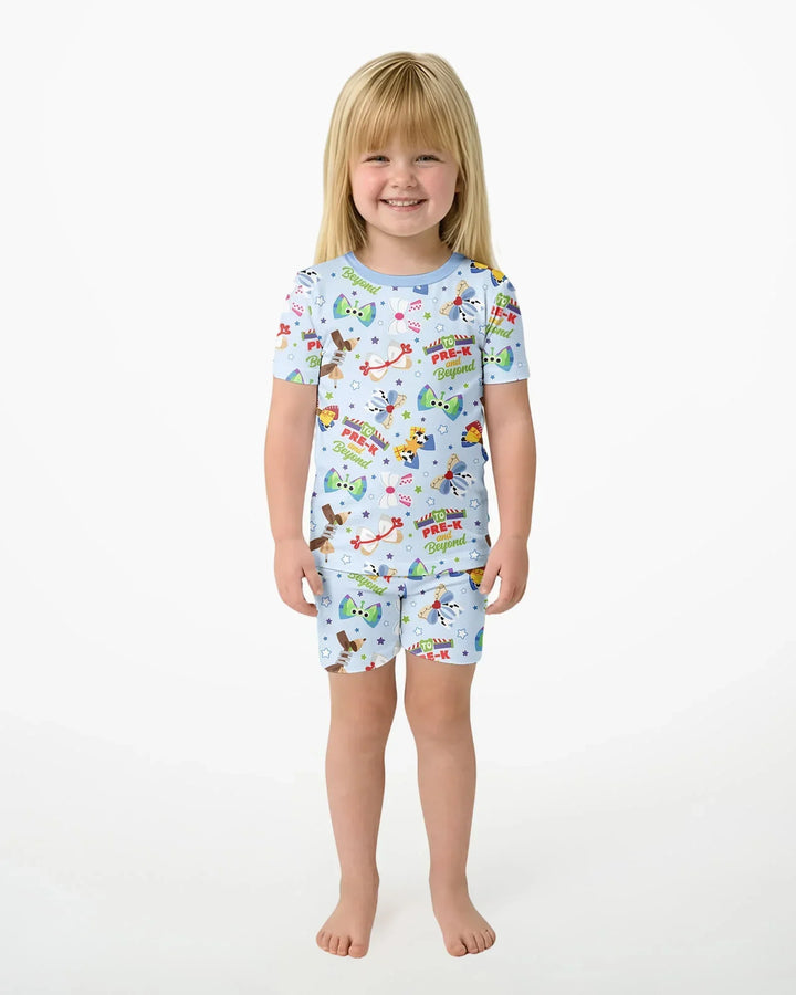 Ready for Pre-K Bamboo Two Piece Short Sleeve Shorts Pajama Set