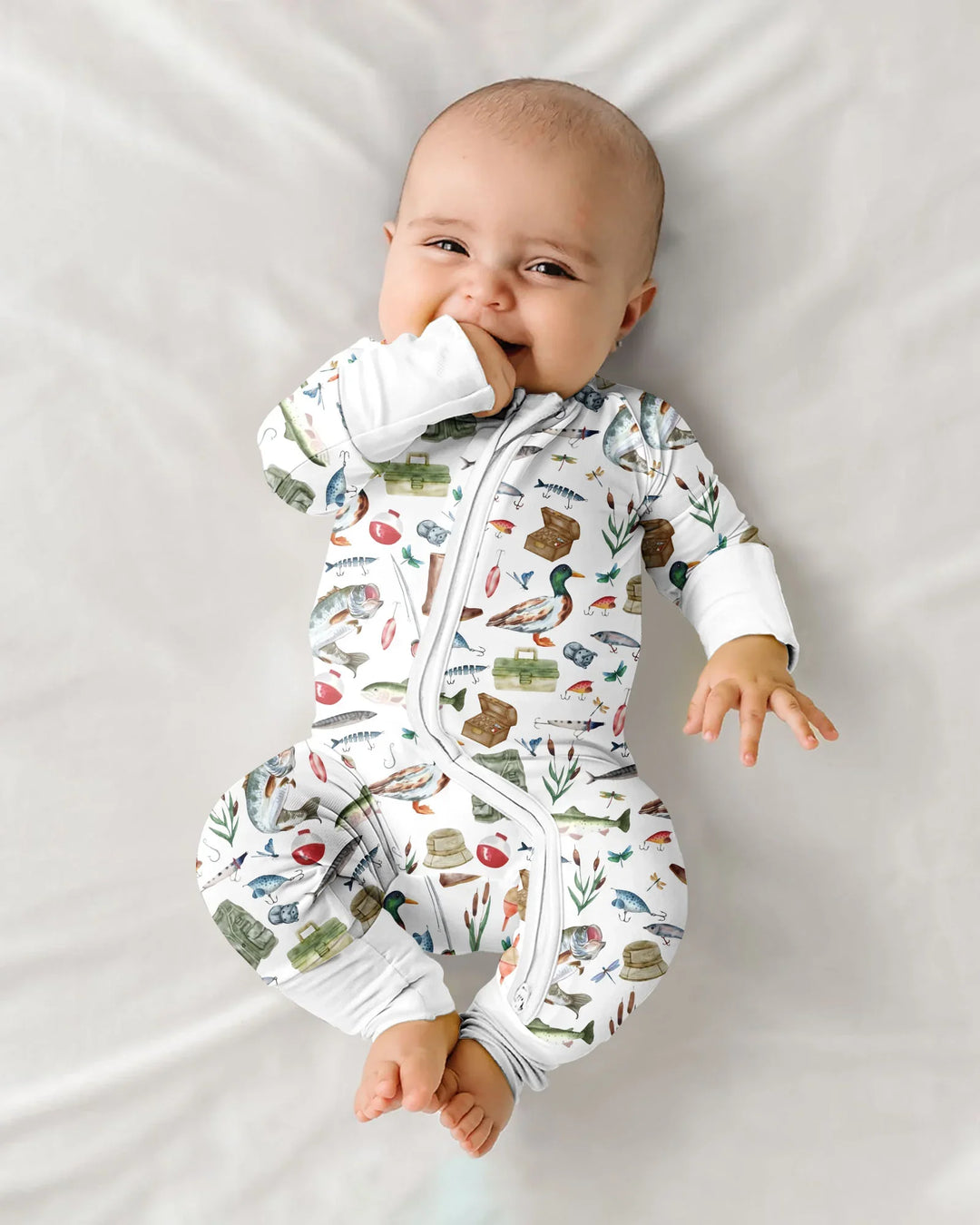 Gerippte Babykleidung mit individuellem Foto - Weich &amp; Skizzenhaft