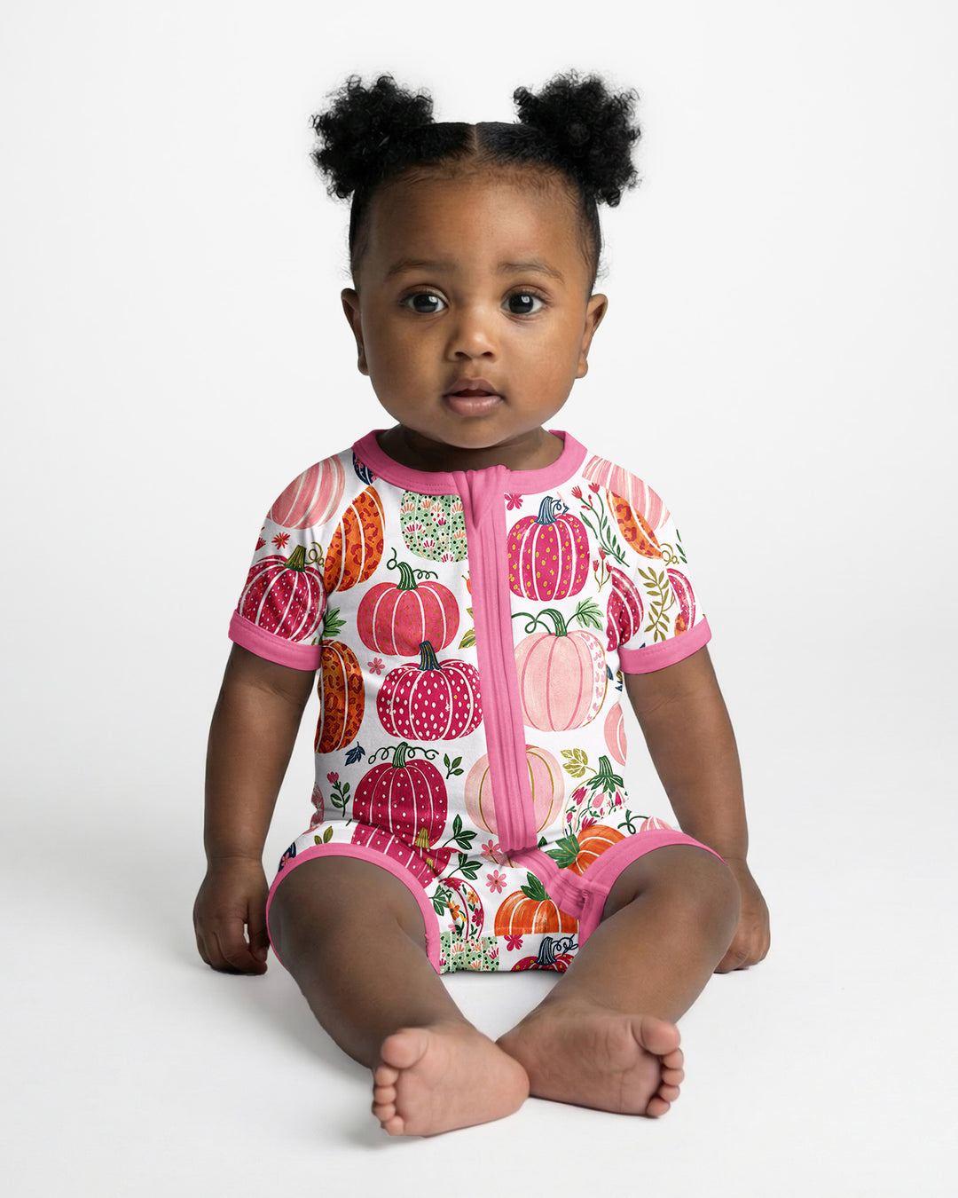 Pumpkin Patch Party Bamboo Shorty Zippy