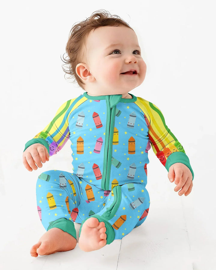 Happy Crayon Friends Bamboo Convertible Zippy