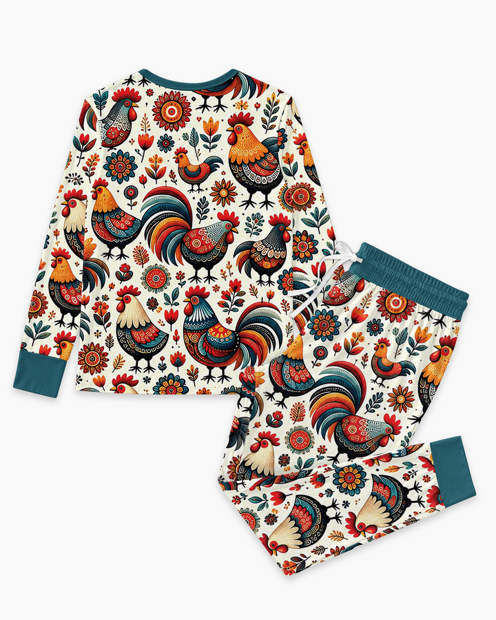Country Chickens Bamboo Women Pajama Set