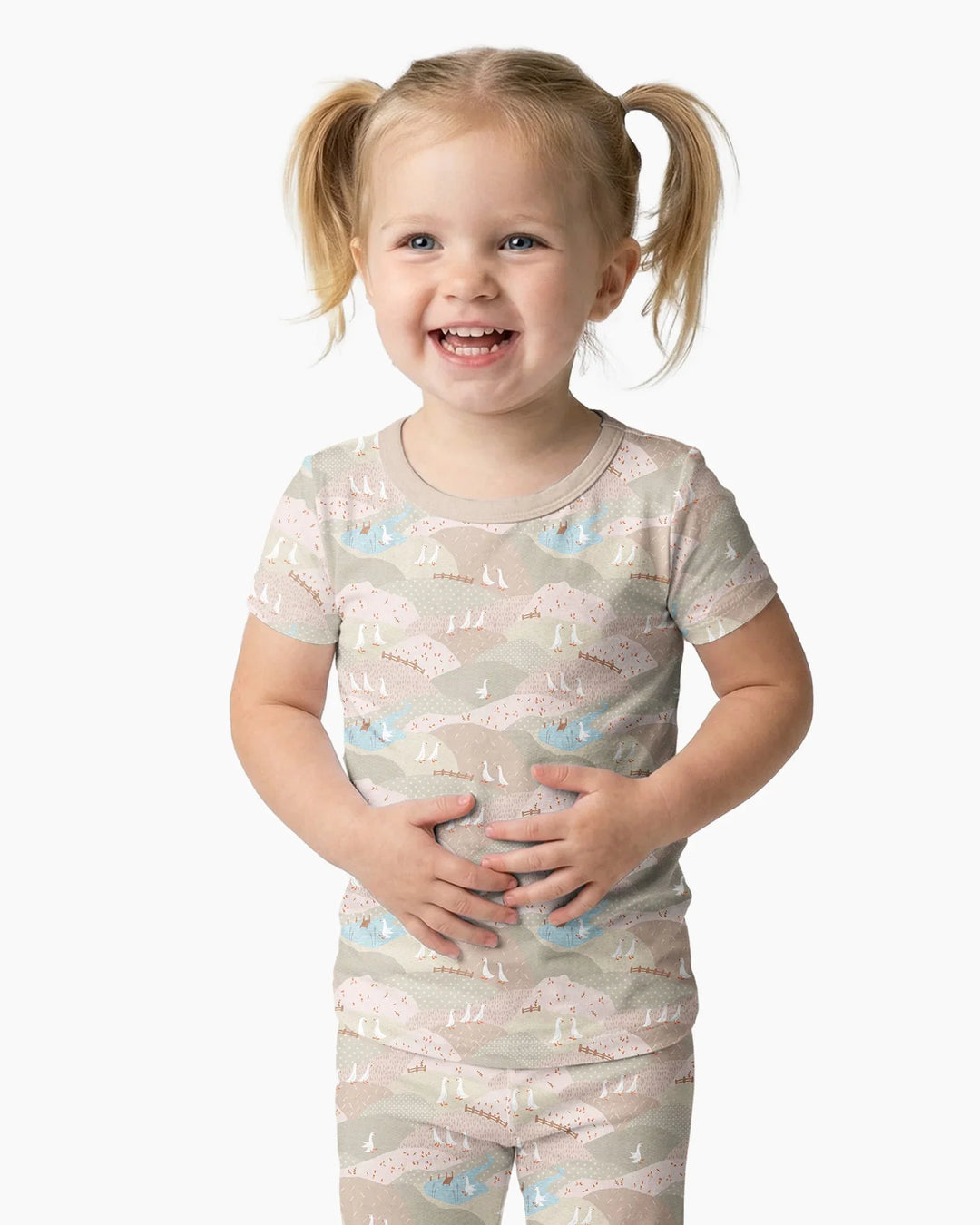 Zweiteiliges, kurzärmliges Pyjama-Set mit Marienkäfern