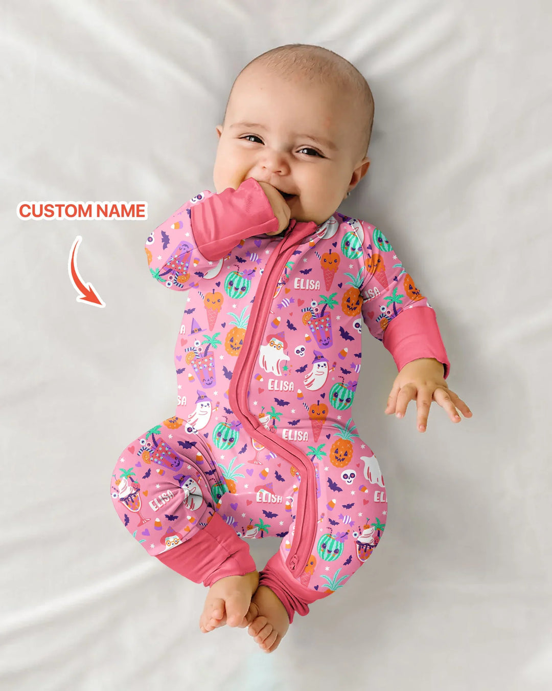 Summerween Doodles Bamboo Convertible Zippy