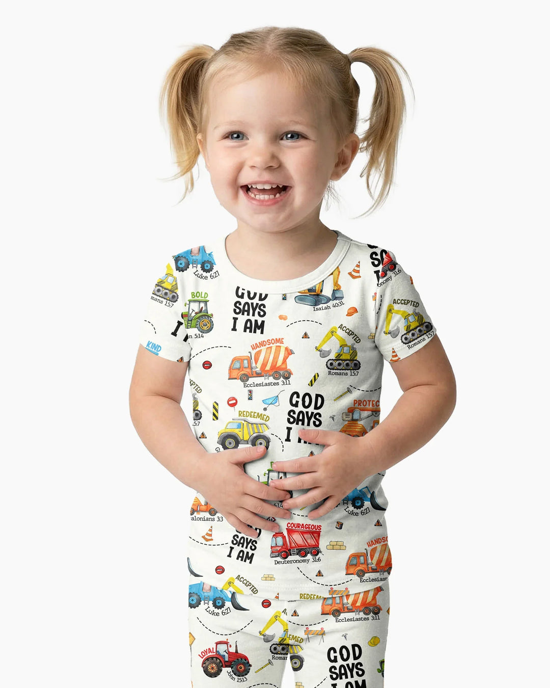 Zweiteiliges, kurzärmliges Pyjama-Set mit Marienkäfern