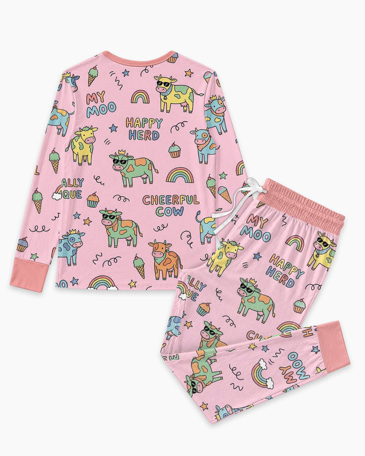 Not Your Ordinary Cow Bamboo Women Pajama Set