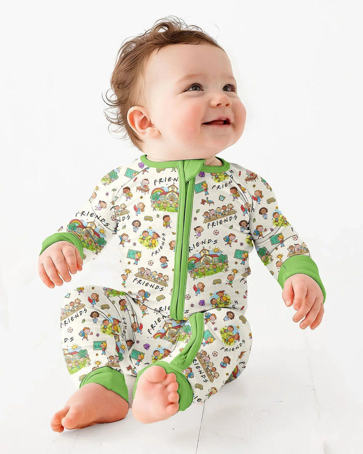 Gerippte Babykleidung mit individuellem Foto - Weich &amp; Skizzenhaft
