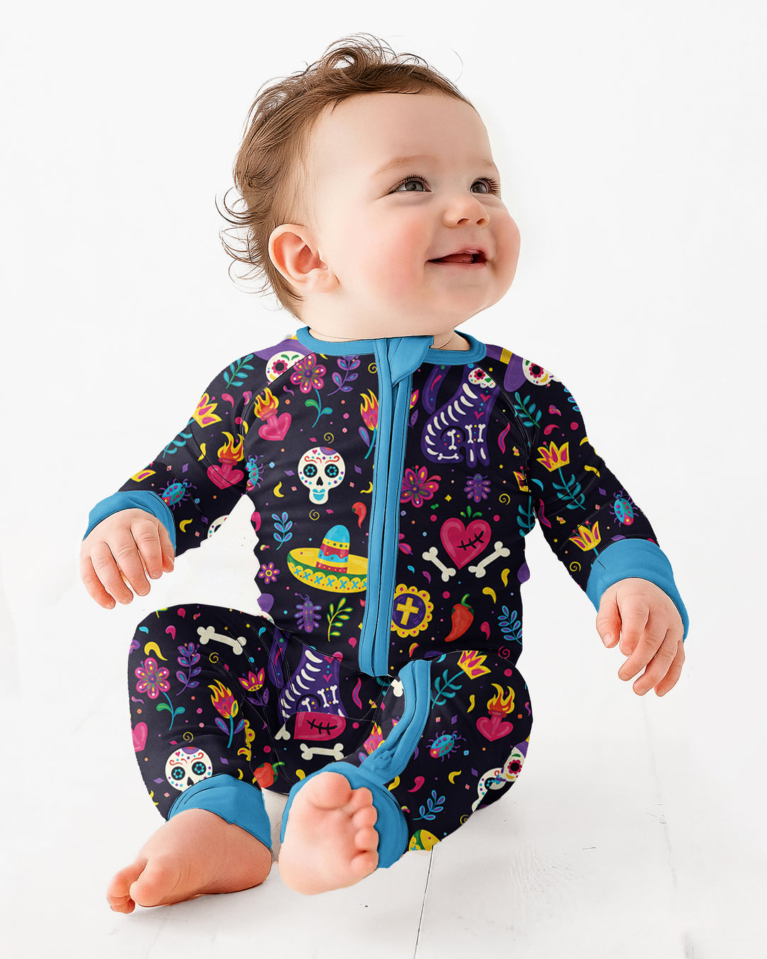 Gerippte Babykleidung mit individuellem Foto - Weich &amp; Skizzenhaft