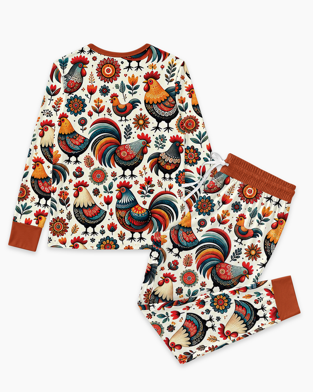 Country Chickens Bamboo Women Pajama Set