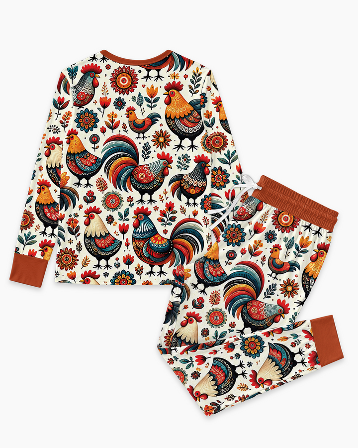 Country Chickens Bamboo Women Pajama Set