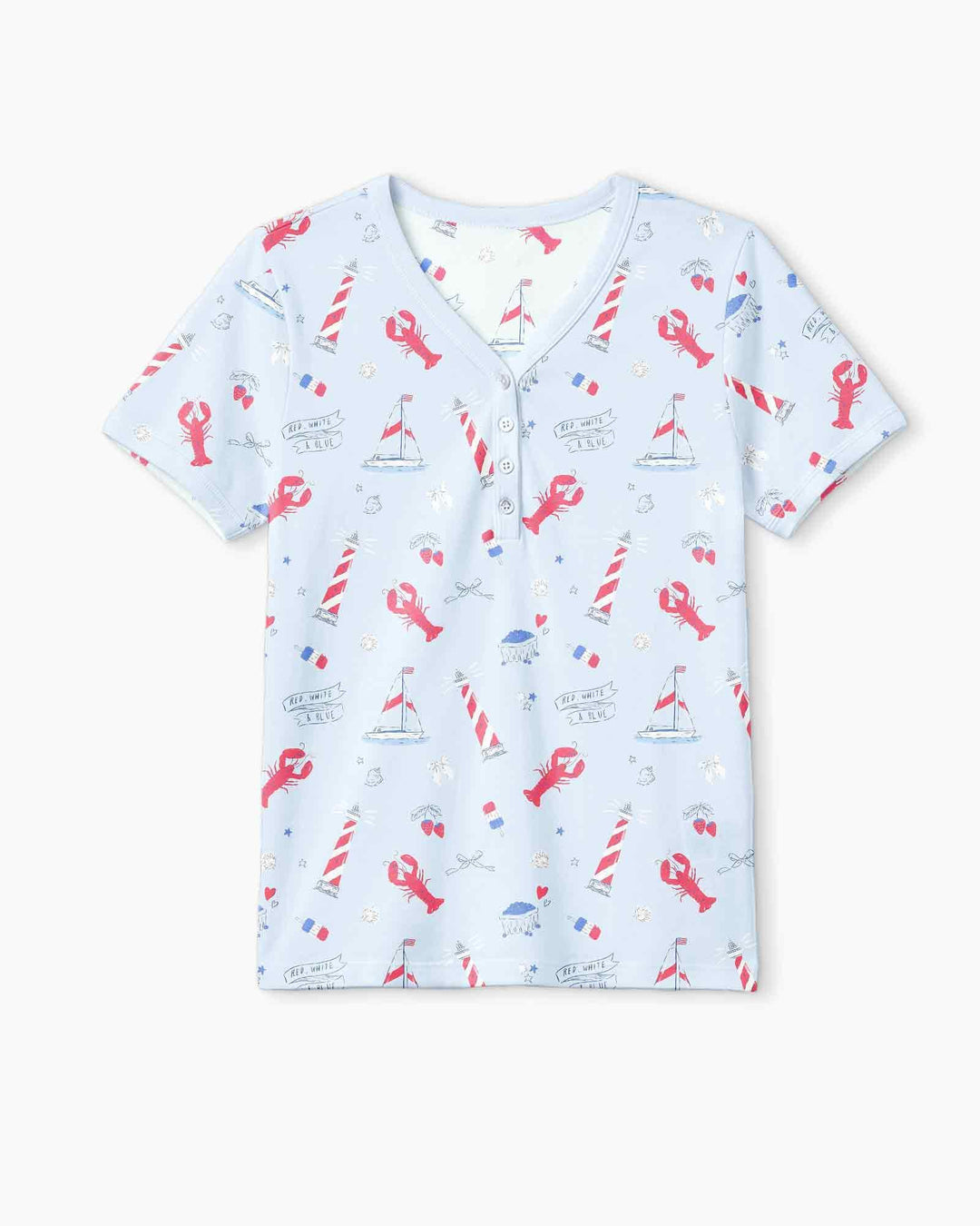 East Coast Bamboo Women Short Sleeve Short Pajama Set