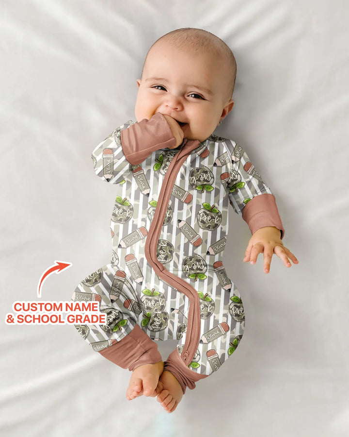 Gerippte Babykleidung mit individuellem Foto - Weich &amp; Skizzenhaft