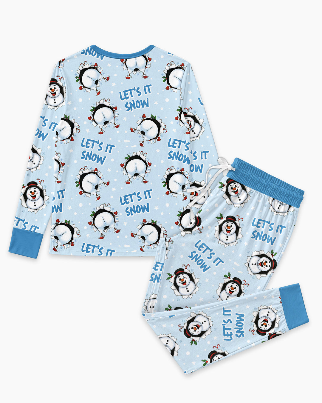 Funny Snowman Bamboo Women Pajama Set
