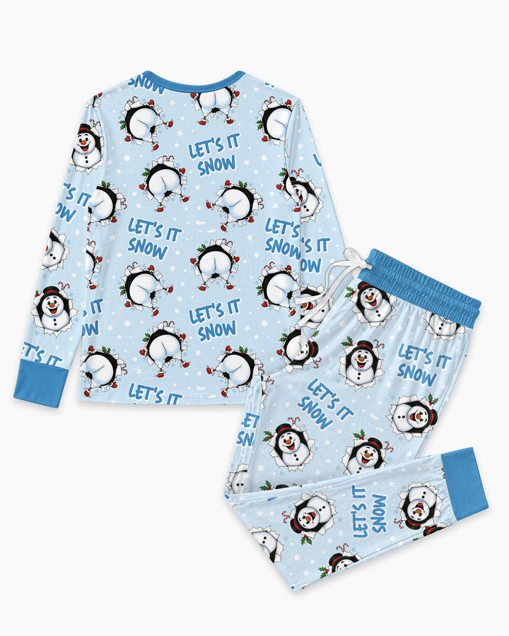 Funny Snowman Bamboo Women Pajama Set