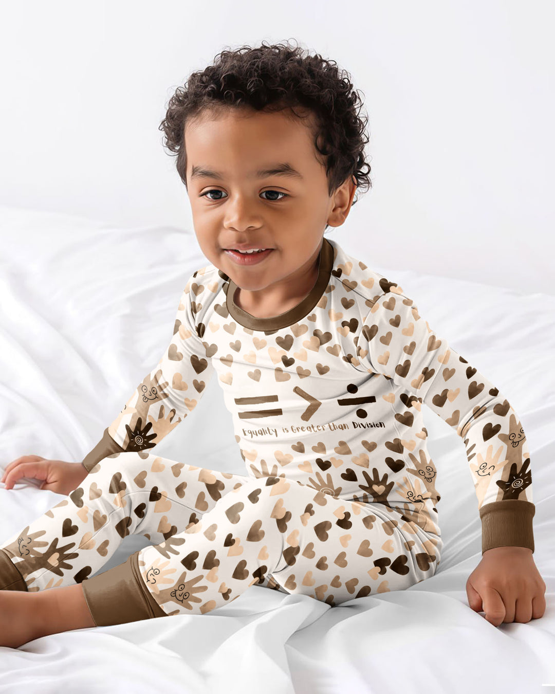 Equality Is Better Than Division Bamboo Two Piece Long Sleeve Pajama Set
