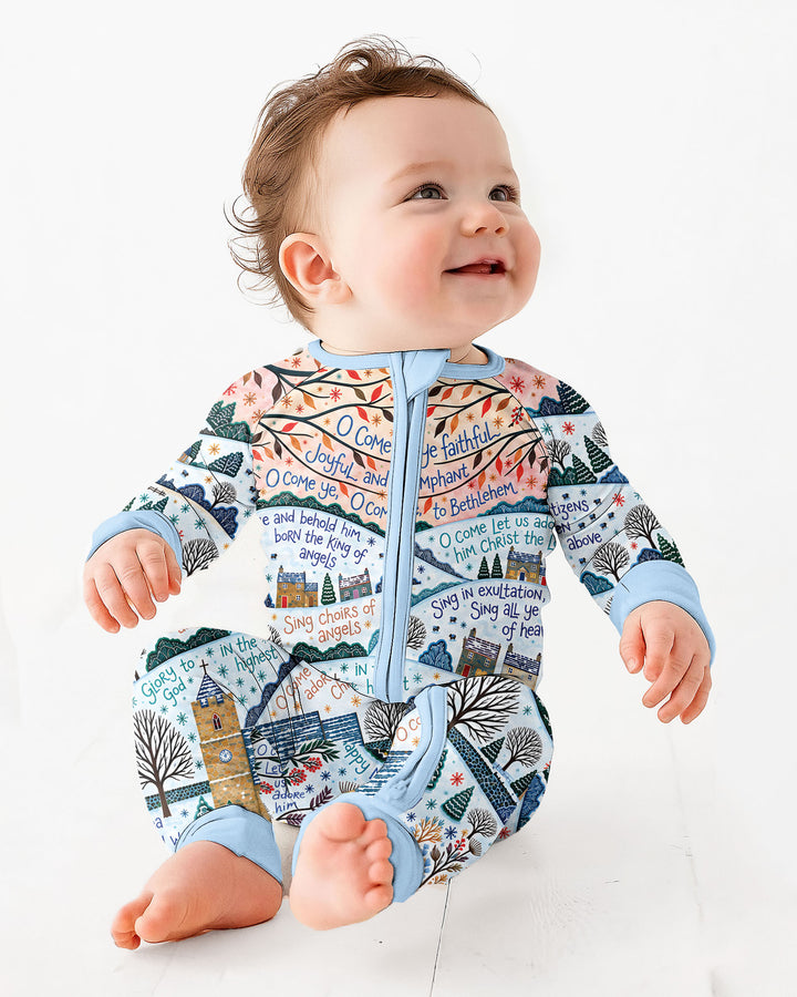 Oh Come Let Us Adore Him Bamboo Convertible Zippy