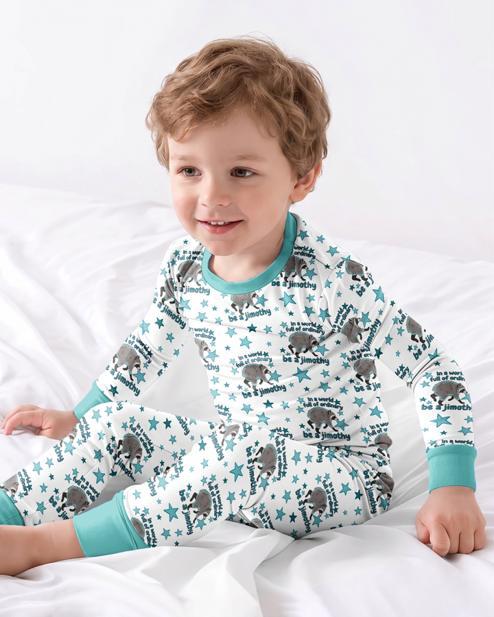 In A World Full Of Ordinary Be A Jimothy Bamboo Two Piece Long Sleeve Pajama Set