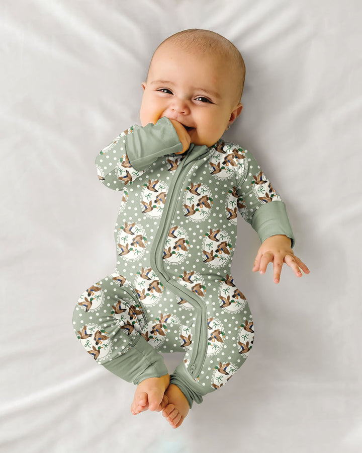 Dapper Ducks & Bows Bamboo Convertible Zippy