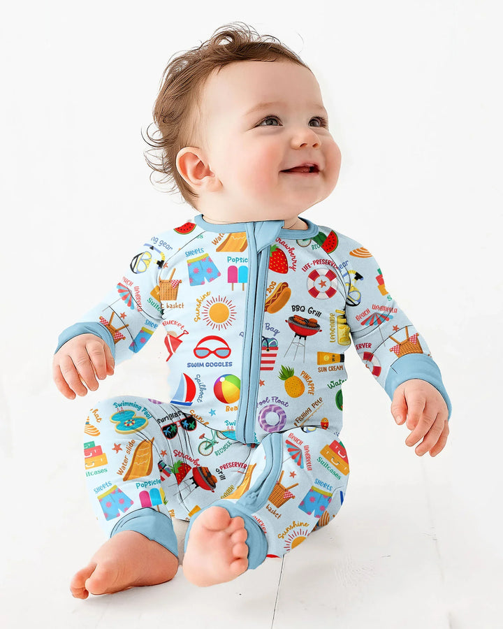 Gerippte Babykleidung mit individuellem Foto - Weich &amp; Skizzenhaft