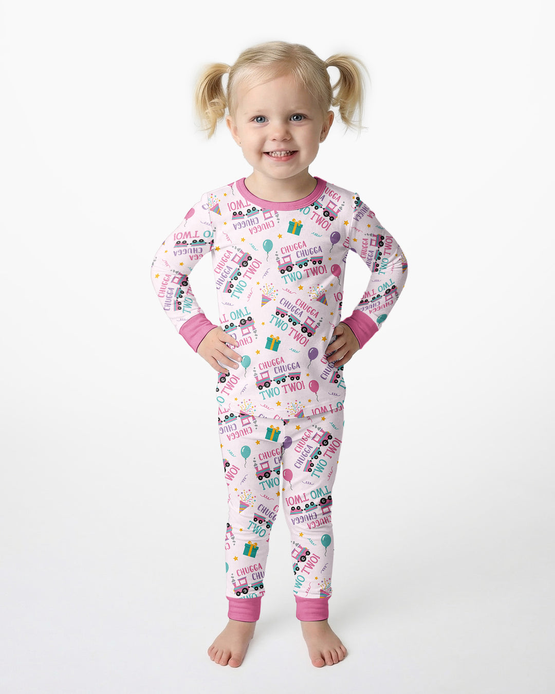 Chugga Chugga Two Bamboo Two Piece Long Sleeve Pajama Set