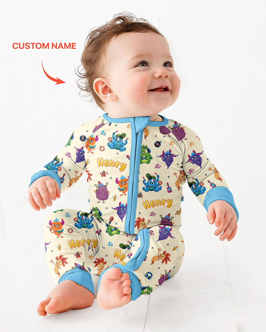 Happy Little Monster Music Band Bamboo Convertible Zippy