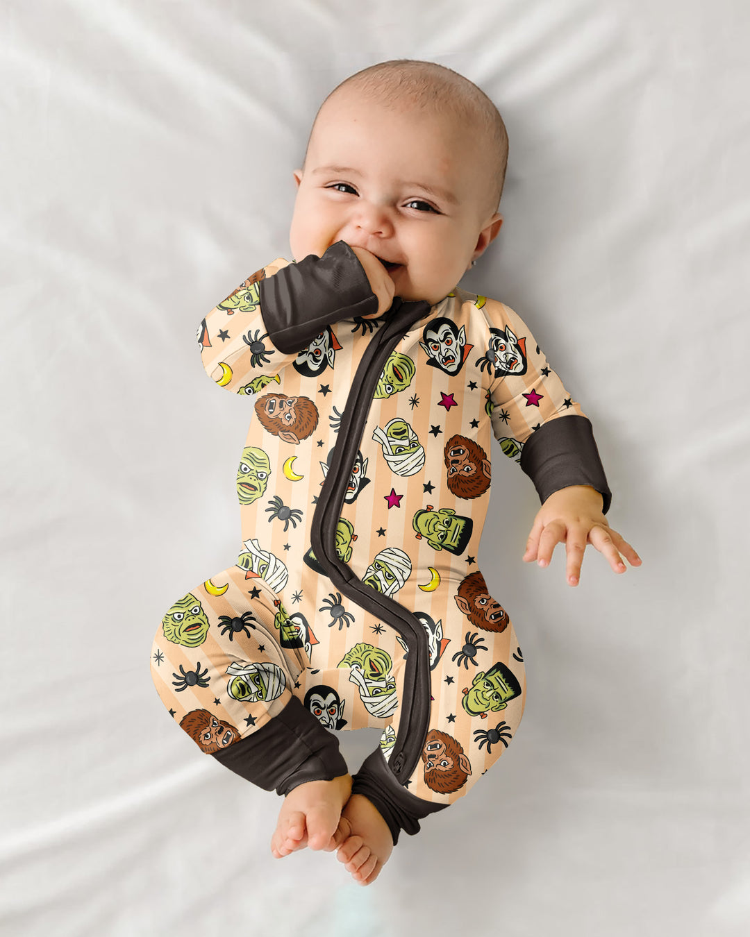 Gerippte Babykleidung mit individuellem Foto - Weich &amp; Skizzenhaft