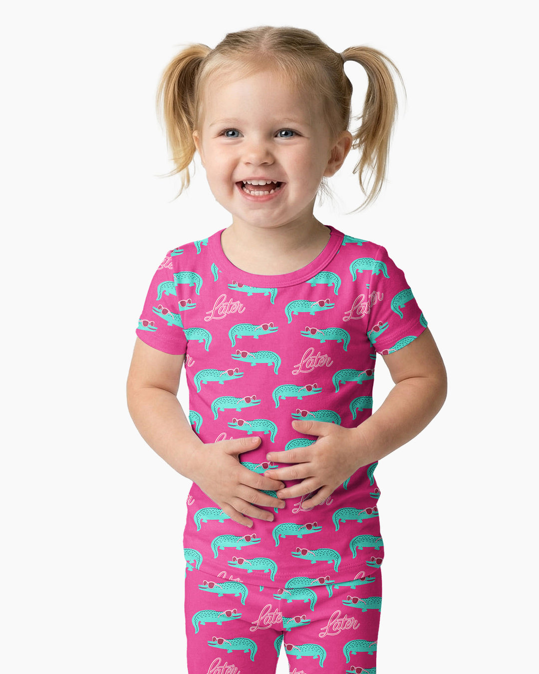 Zweiteiliges, kurzärmliges Pyjama-Set mit Marienkäfern