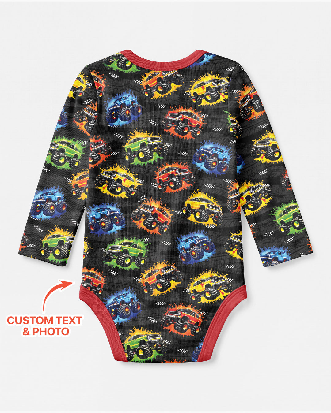 Birthday Truck Rally Bamboo Bodysuit