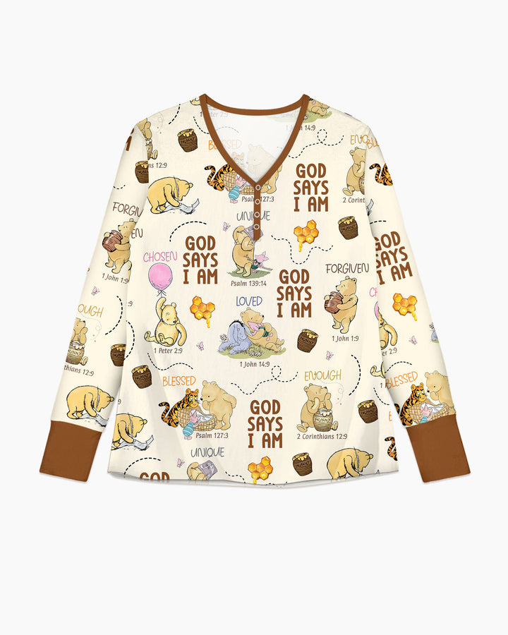 Vorlage Bambus Damen Pyjama Set