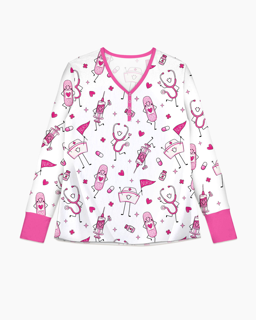 Familien-Pyjama-Set aus Bambus für Damen mit Küsten-Charme