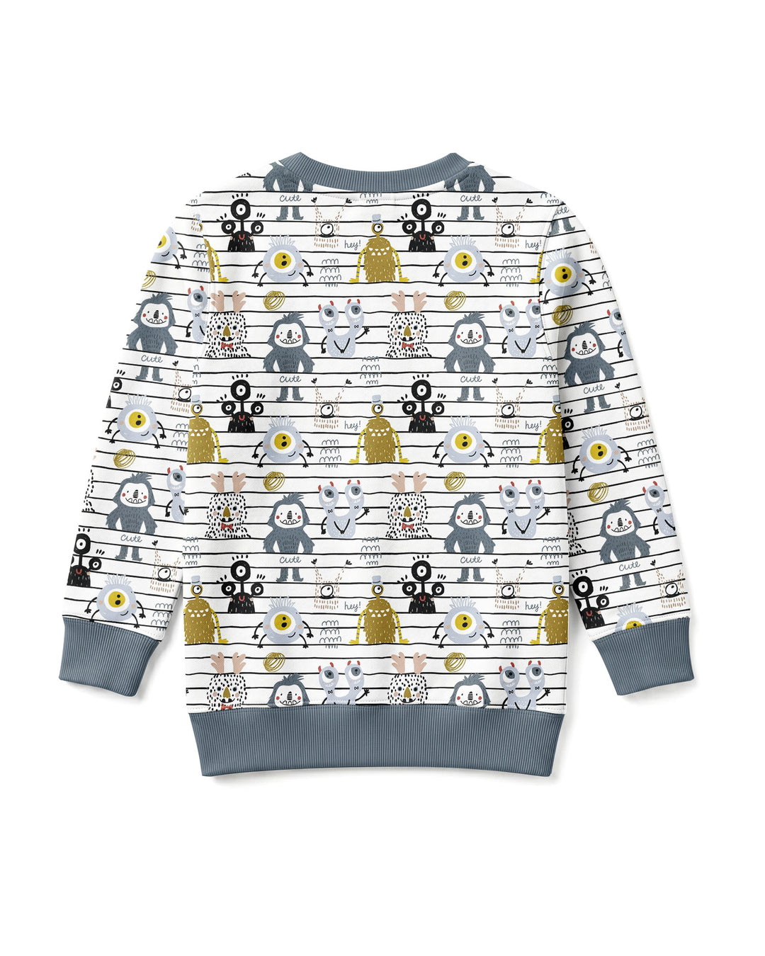 Playful Monster Friends Bamboo Crewneck Sweatshirt