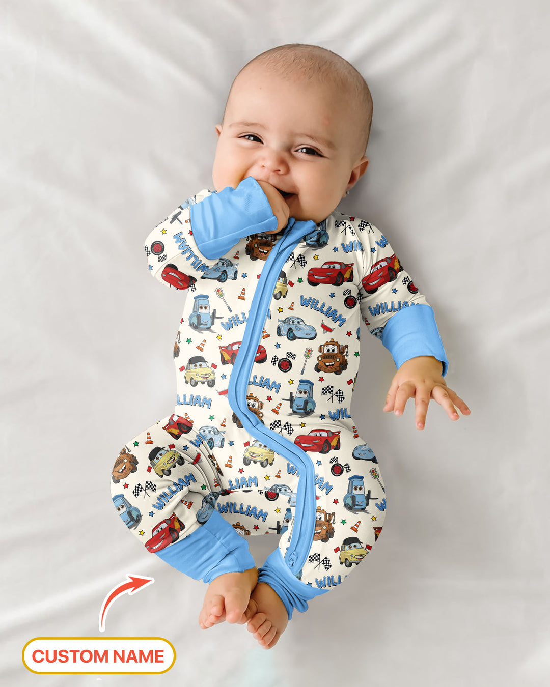 Gerippte Babykleidung mit individuellem Foto - Weich &amp; Skizzenhaft