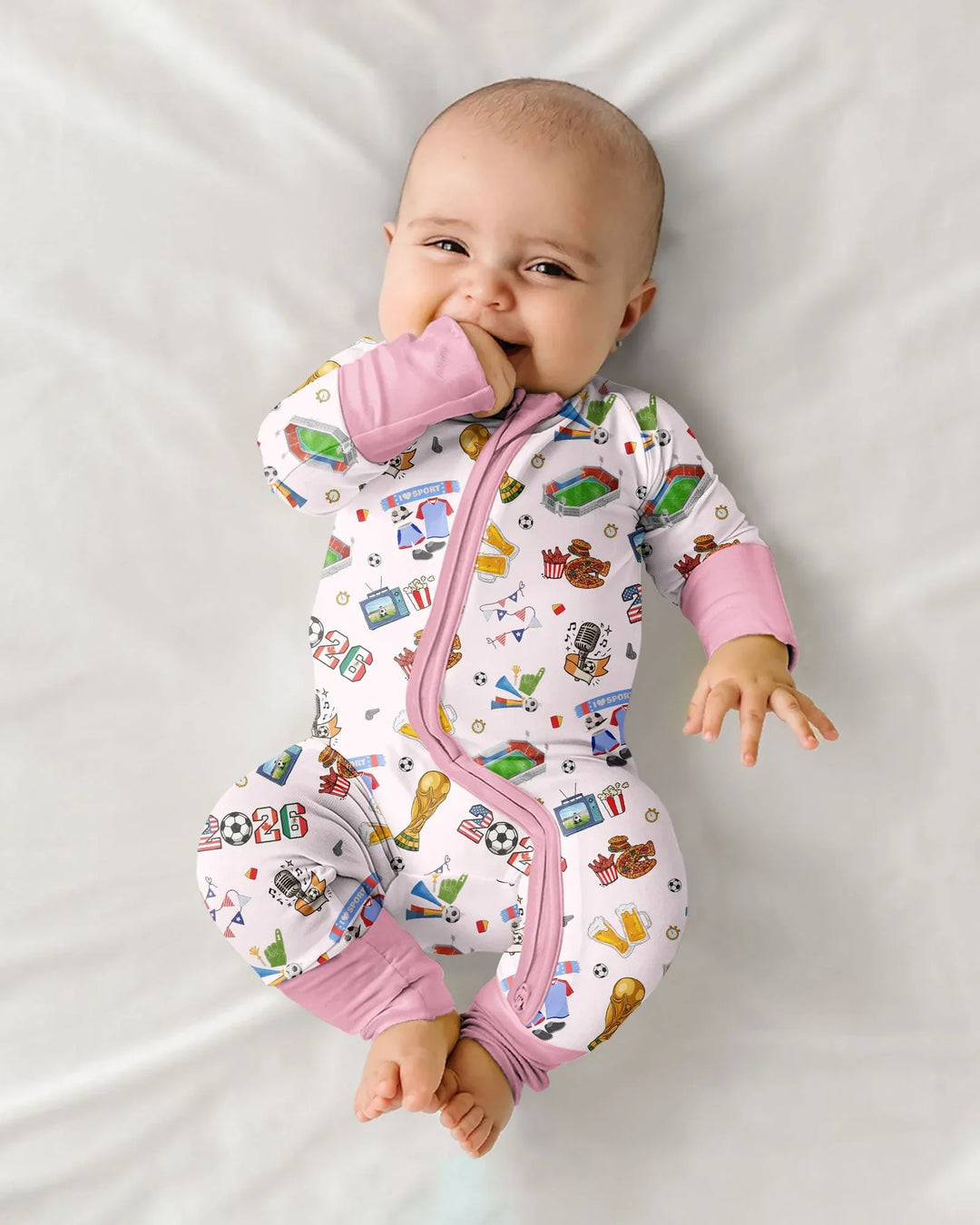Gerippte Babykleidung mit individuellem Foto - Weich &amp; Skizzenhaft