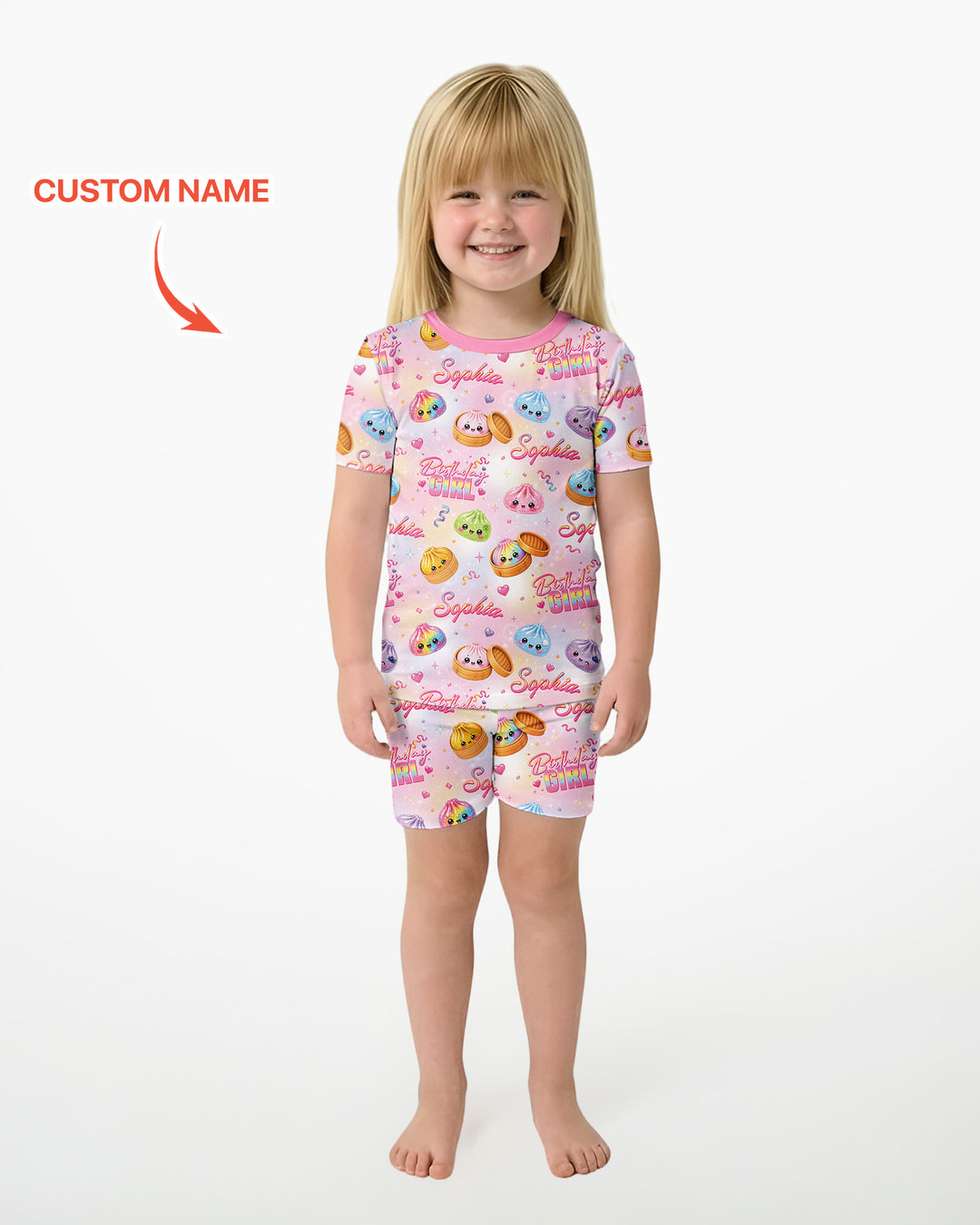 Schlafanzug-Set zweiteilig, kurze Ärmel, kurze Hose, Bambus