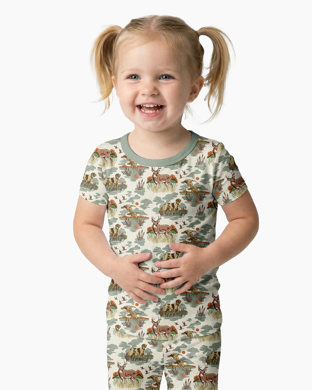 Zweiteiliges, kurzärmliges Pyjama-Set mit Marienkäfern